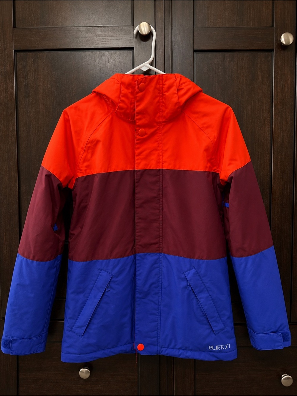 Burton Purple Ski Jacket with Red Trim